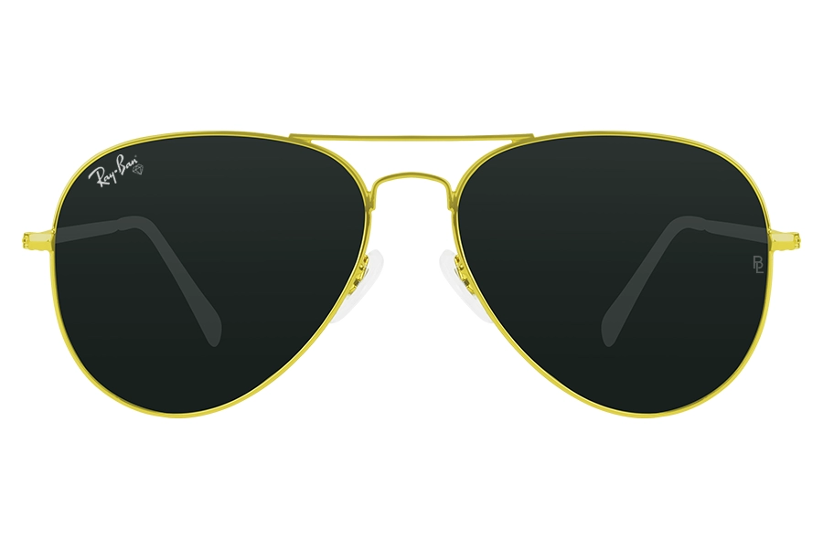 Rayban 3026 Black Gold Sunglasses For Men | Ainak.pk