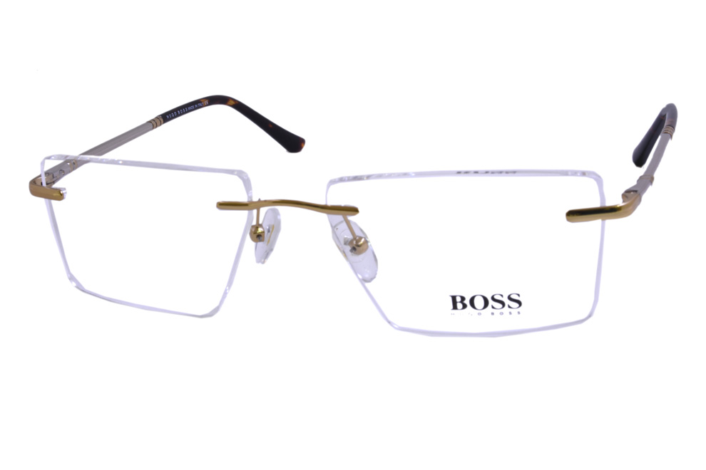 Hugo boss 2024 rimless glasses